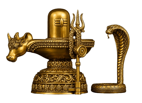 Shiva Linga · Trishul and Cobra Set