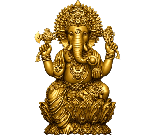 Ganesha with Om Crown