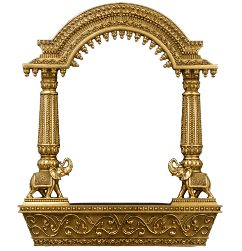 Temple Arch · Elephant Columns