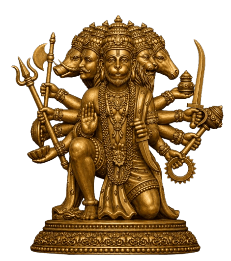 Panchamukhi Hanuman · Kneeling