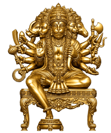 Panchamukhi Hanuman on Chowki