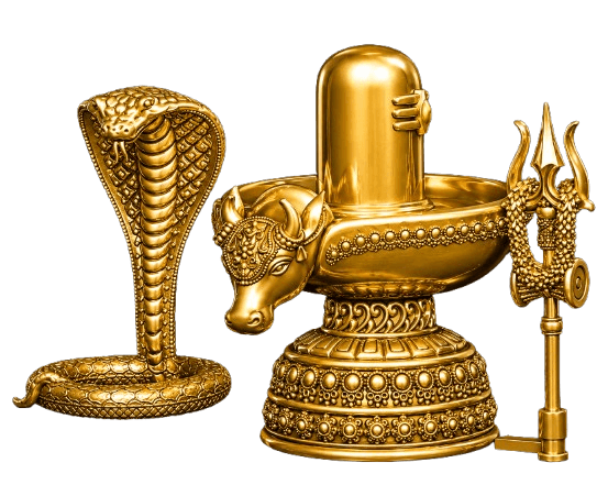Shiva Linga Set · Bright Finish