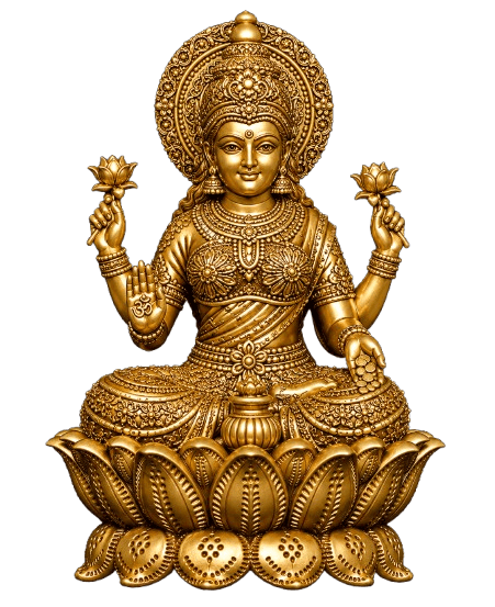 Lakshmi · Round Halo Om Palm
