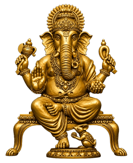 Ganesha · Chowki with Mouse Lotus