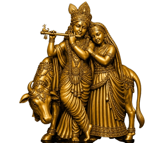 Radha Krishna · Intimate with Cow