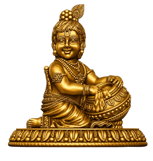 Bal Krishna with Makhan Pot