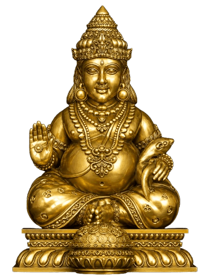 Kubera on Lotus Throne