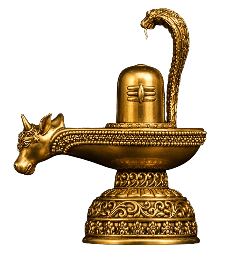 Shiva Linga with Nandi and Cobra